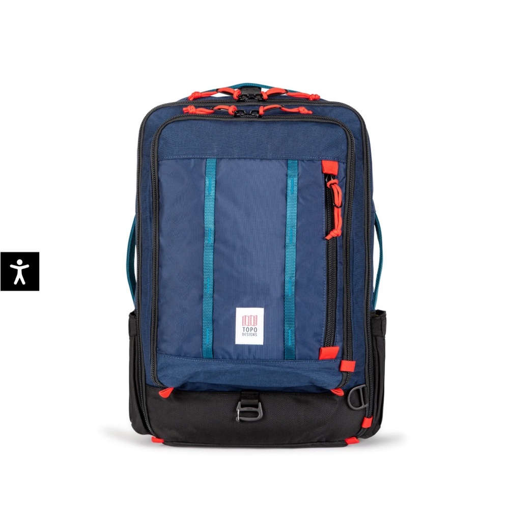 Topo Designs Blue and Black Backpack
